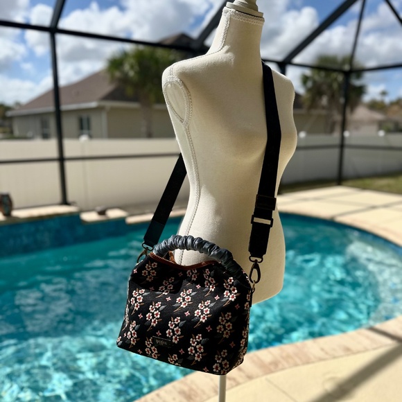 Spartina 449 Velvet Top Handle Bucket/ Shoulder/ Crossbody Bag - Picture 11 of 13